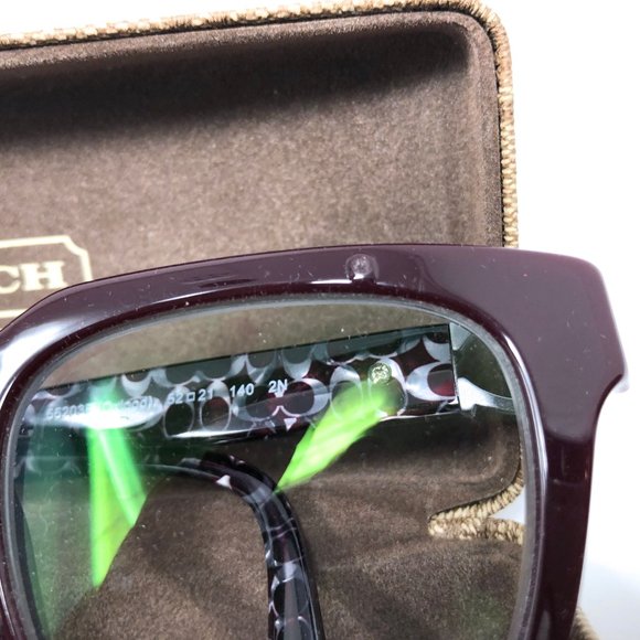 Coach HC8240 eyeglasses frames burgundy large lens - Picture 7 of 7